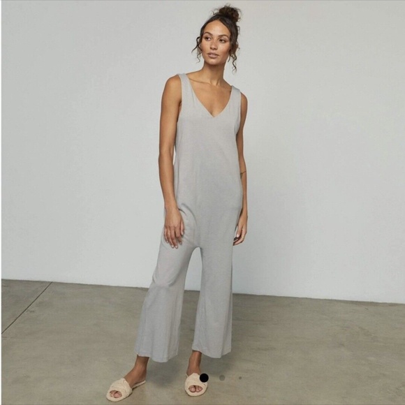 Lunya restore Pima double V jumpsuit - Picture 3 of 7